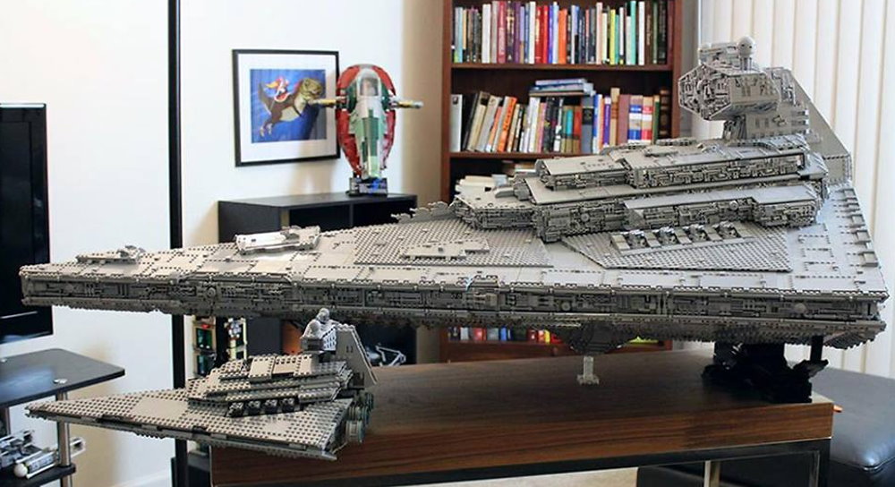 Fan made LEGO Imperial Star Destroyer Built to impress Fantha Tracks