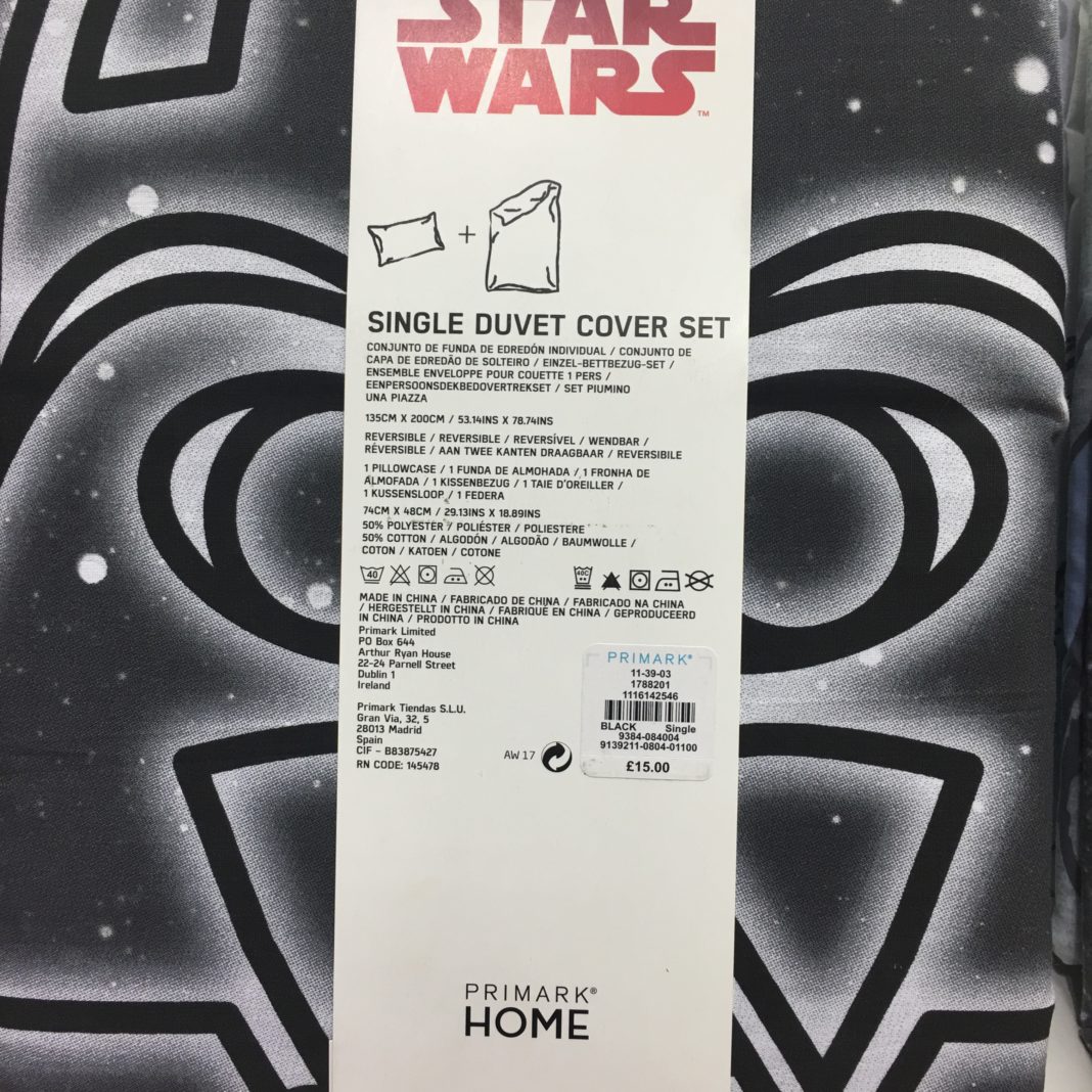 Fashion Force Snuggle up to the dark side of the force with Primark