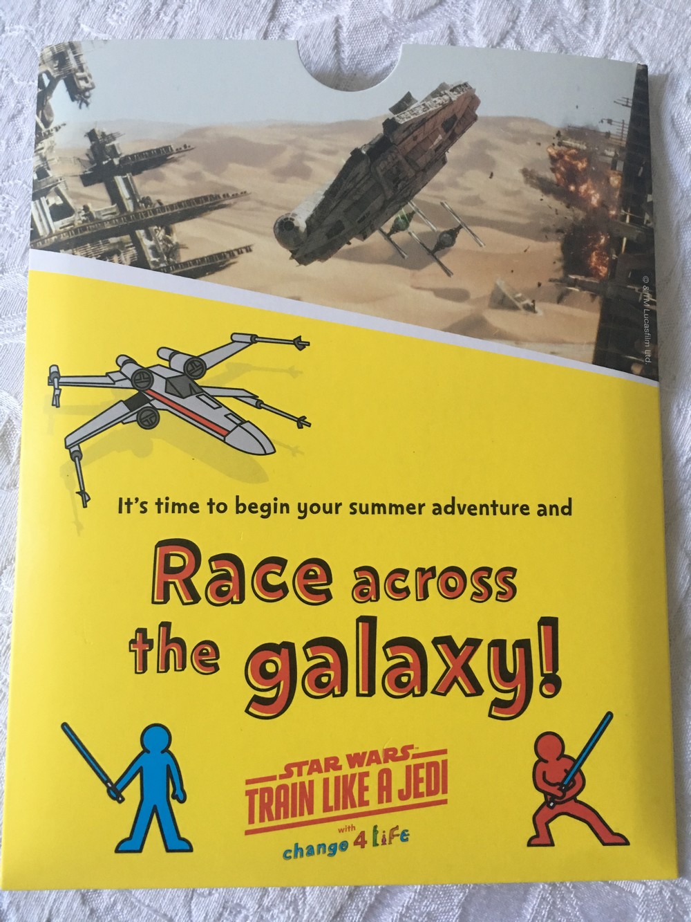 Train like a Jedi take home packs, now sent out to schools! Fantha