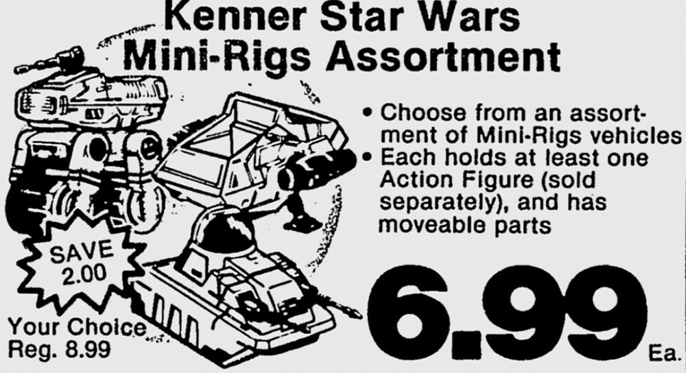 Vintage Vault Star Wars MiniRigs are grand Fantha Tracks