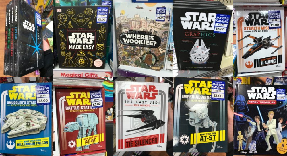 Bargain books available in The Works Fantha Tracks