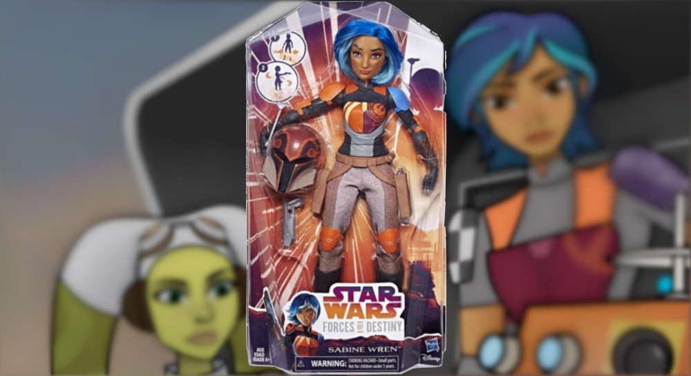 Star Wars Forces of Destiny SABINE WREN 10” Mandalorian ACTION FIGURE Hasbro