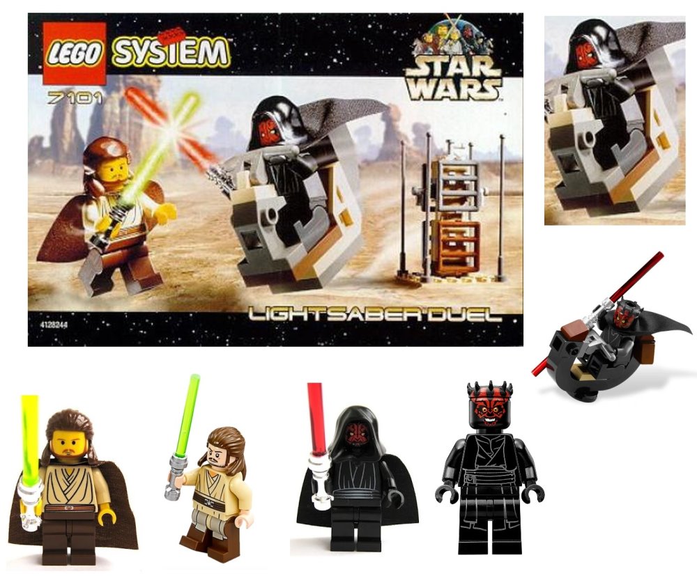 LEGO Star Wars The Phantom Menace Minifig Qui-gon Jinn From MTT 75058 for sale online