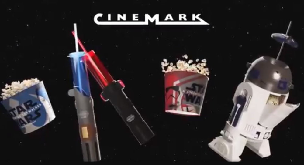 R2-D2 Souvenir Cup Star Wars XIV Rise of Skywalker Cinemark Movie Theater 32oz. 