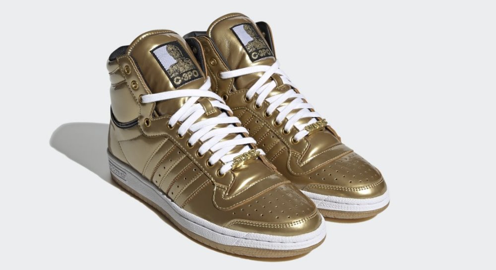 Adidas C3PO Top Ten Hi Star Wars Shoes, coming 17th September Fantha