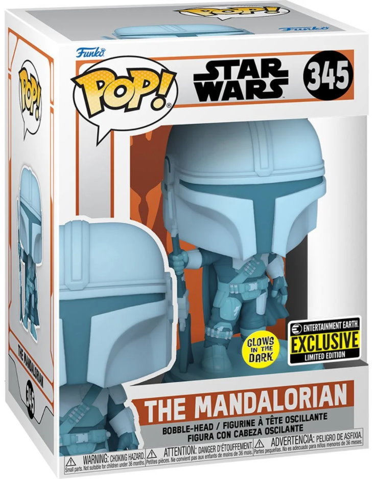 Funko POP Star Wars: The Mandalorian Dark Trooper with Grogu EE