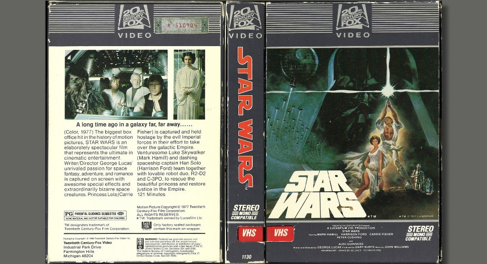 Star Wars Vintage VHS Tape Sealed New