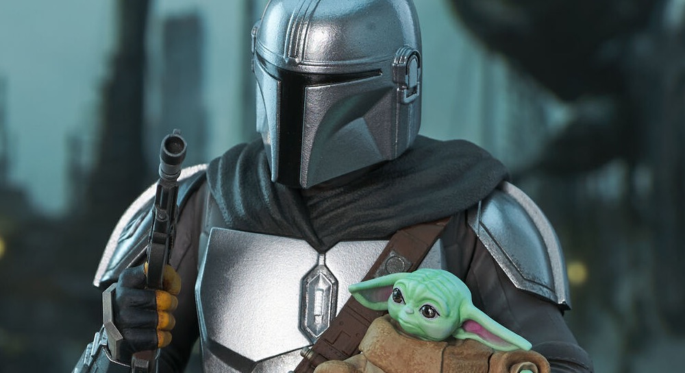 Mandalorian with Grogu Mini Bust 