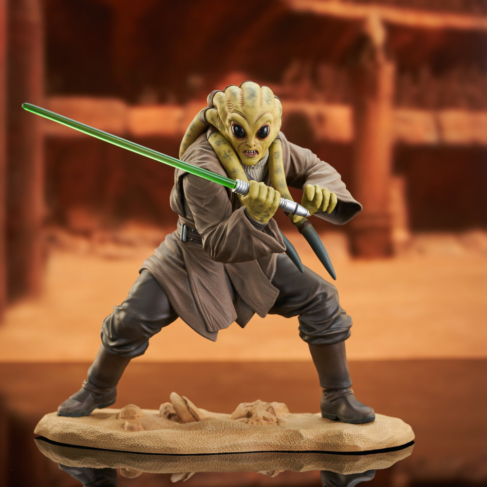 Gentle Giant Attack of the Clones Kit Fisto Premier Collection 1/7 Scale Statue Fantha Tracks