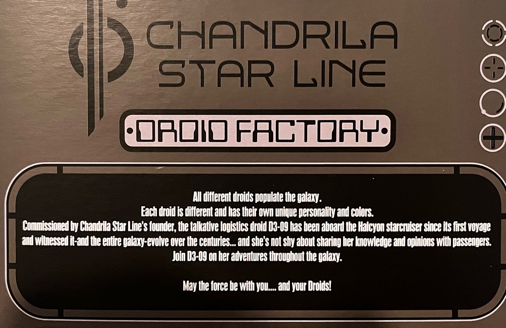 D3-O9 Droid Factory figure now available aboard Galactic