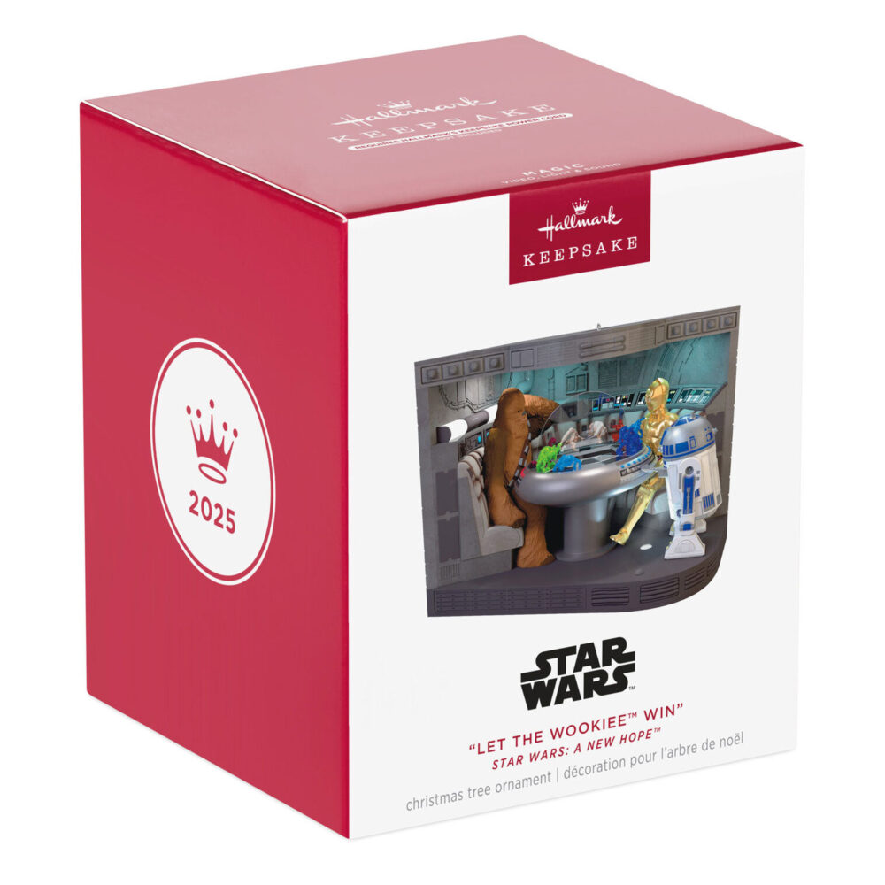 Hallmark: Star Wars: A New Hope “Let the Wookiee Win” Ornament With Video, Light and Sound