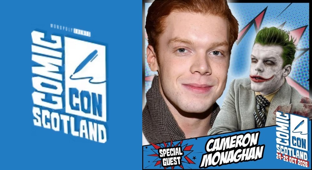 Cameron Monaghan is heading to Comic Con Scotland – 24th – 25th October 2026